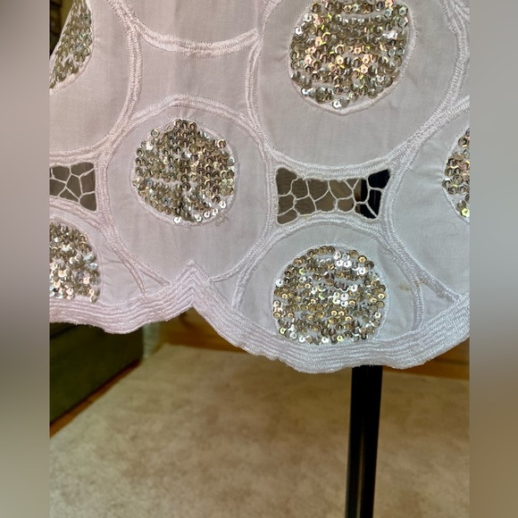 sass & bide Retro White Sequin Cutout Micro Mini Dress - Picture 7 of 9